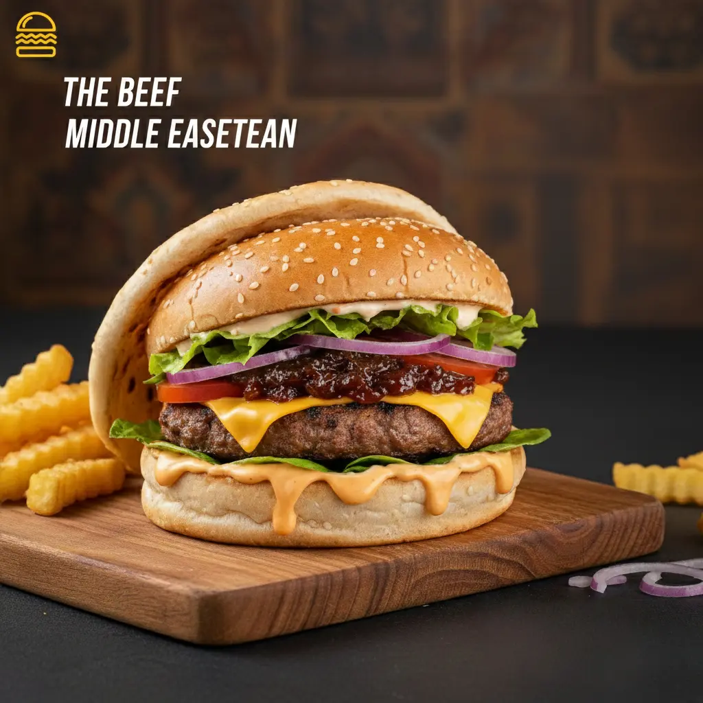 The Beef Middle Eastern burger